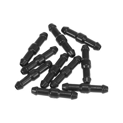 X AUTOHAUX Windshield Washer Hose Connector I Shape Plastic 2-Way Tube Pipe Fitting Splitter Adapter for Car 10pcs
