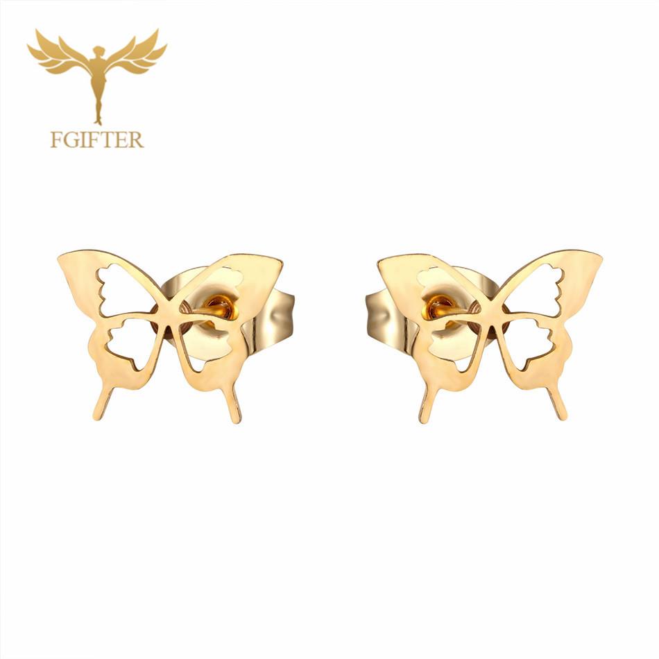 12 Pairs Insect Butterfly Earrings Casual Fashion Zircon For Women Girls Stainless Steel Stud Earrings Set Cheap Resale Gifts