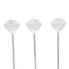 300Pcs Straight Shank Rhinestone Head Pins Clear Crystal Floral Wedding Pins  Boutonniere Making