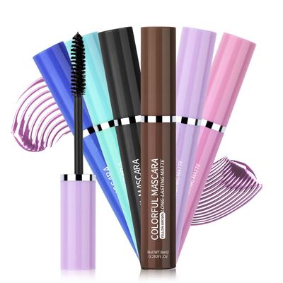 Bunte wasserfeste Mascara, wasserfest und wischfest, lang, dick und geschwungen, Weihnachts-Bühnen-Make-up 9 ml