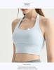 Women's Twisted Back Halter Yoga Tank With Built-in Bra Pads, Slimming Cropped Top for Pilates & Fitness