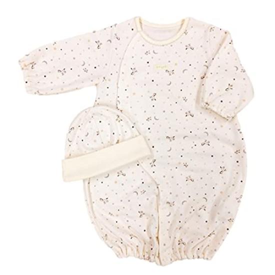 Made in Printed R701 [Angel] Japan, Newborn, 100% Cotton, Two-Way All, 50-70cm, (Beige)