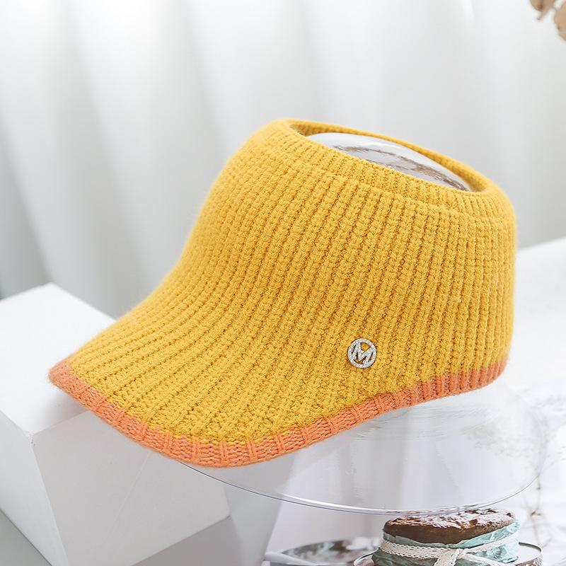 

Women S Winter Ponytail Knitted Hollow Top Woolen Hat, Casual Outdoor Cycling Warm Hat