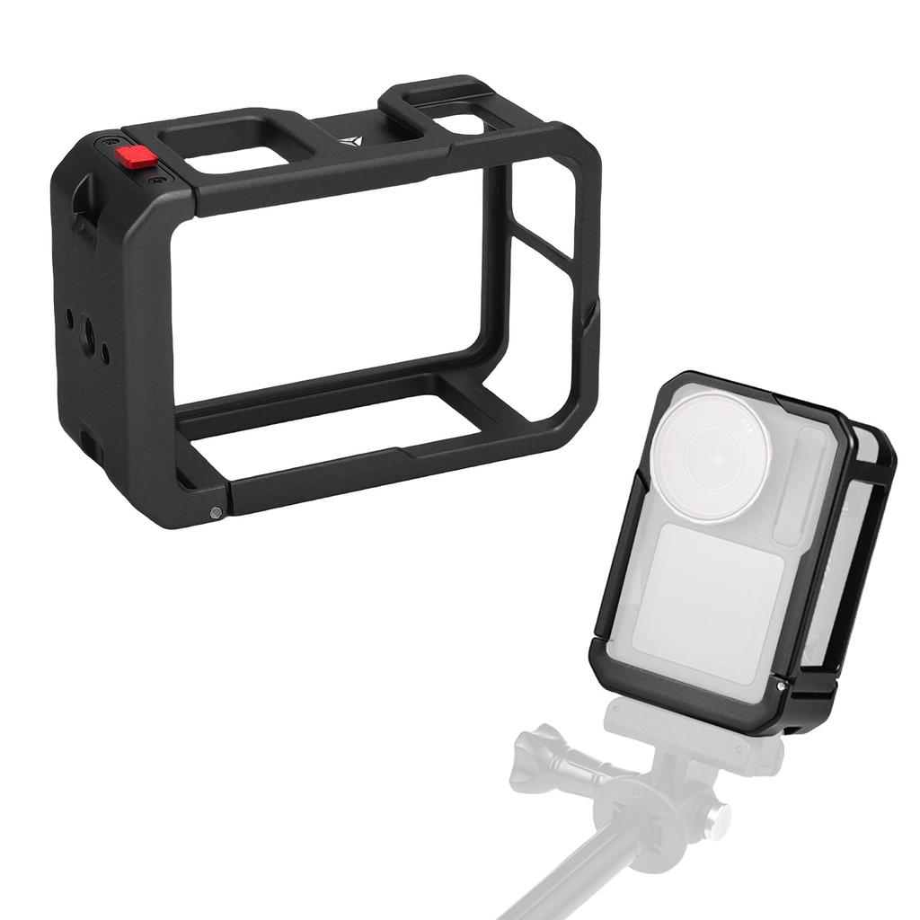 Camera Cage Suitable for Action 5Pro 4 3 Camera Housing Frame Case Metal Protective Video Rig Magnetic Quick Release 1Celsius4 Inch Thread