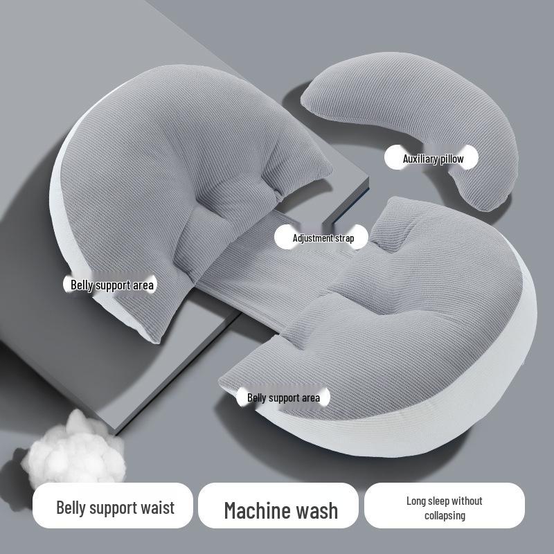 Maternity Support Pillow: Back, Belly, and Side Sleeper Comfort