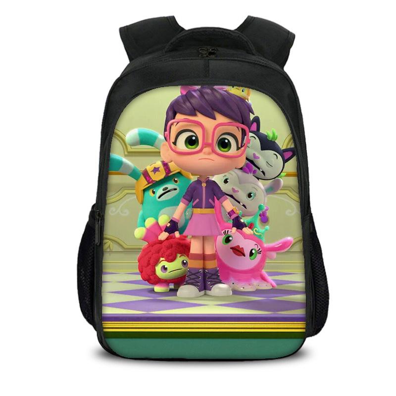 Abby Hatcher double-layer backpack with cartoon print, the best birthday gift for boys and girls going to school