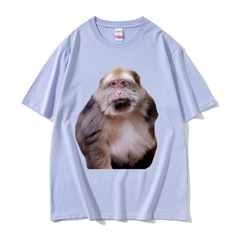 Funny Xing Xing Monkey Meme Graphic T Shirt Men's Women High Quality Cotton Tee Shirt Retro Fashion Oversized T-shirt Streetwear