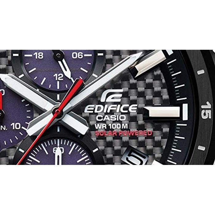 Casio Edifice Chronograph EQS-900DB-1A Men's Watch, Solar, Black & Silver