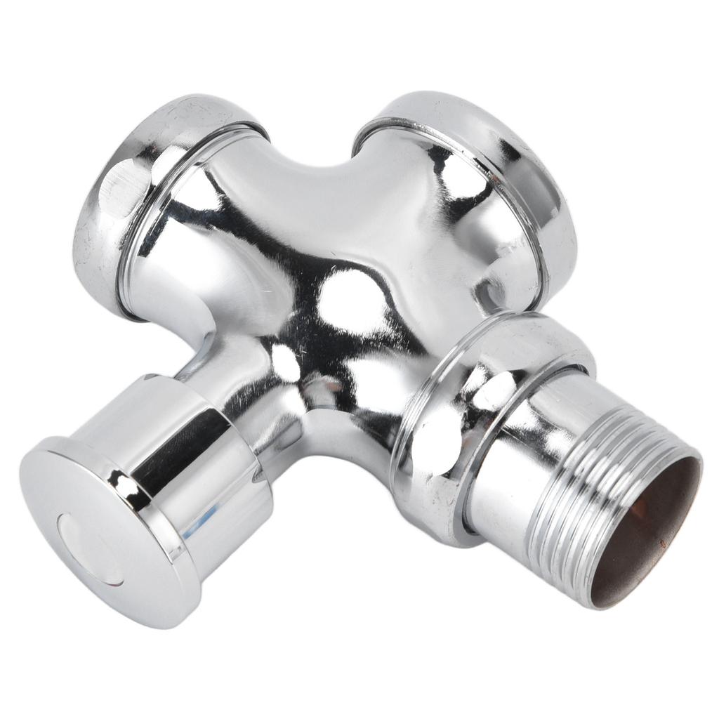 Urinal Flush Valve with Push Button Toilet Delay Flushing Valve Toilet Tank Parts Replacement DN20