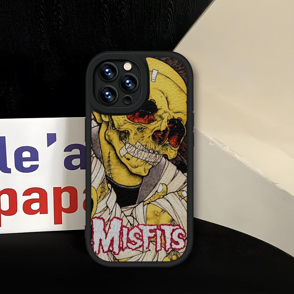 The Misfits Glenn Danzig Phone Case Soft Black For IPhone 13 14 15 12 11 Pro Max Mini Xs X Xr 7 8 Plus SE2020 Leather Coque