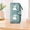 Cute Dog-themed Long Zipper Wallet, Large-capacity Card Holder, Unisex Clutch Bag, Stylish Zippered Coin Purse, Suitable for Daily Use, a Great Gift