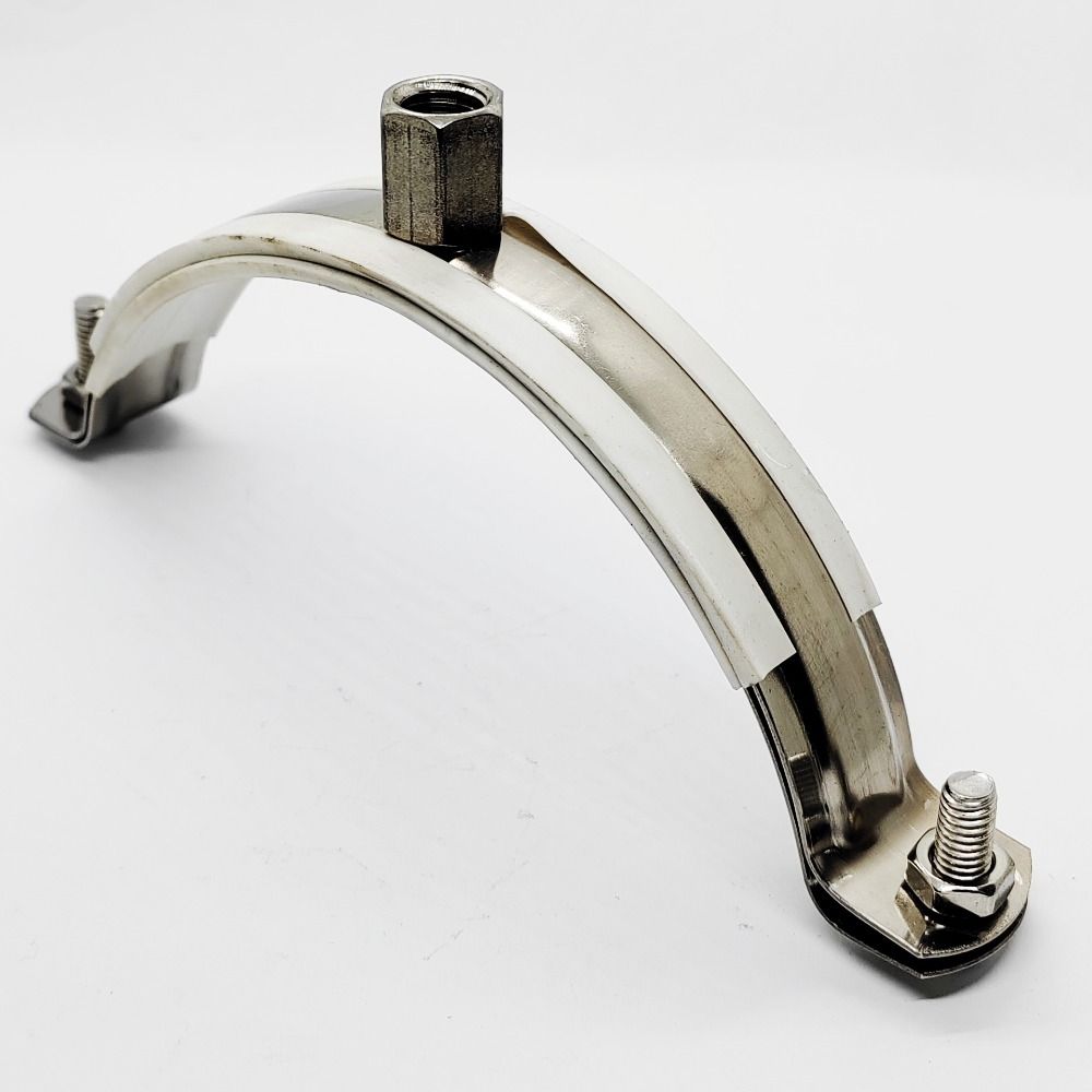 2Pcs Pipe Fitting Round Hose Clamp Nut Hoop Tube Clip Bracket Durable Suspension Pipe Holder