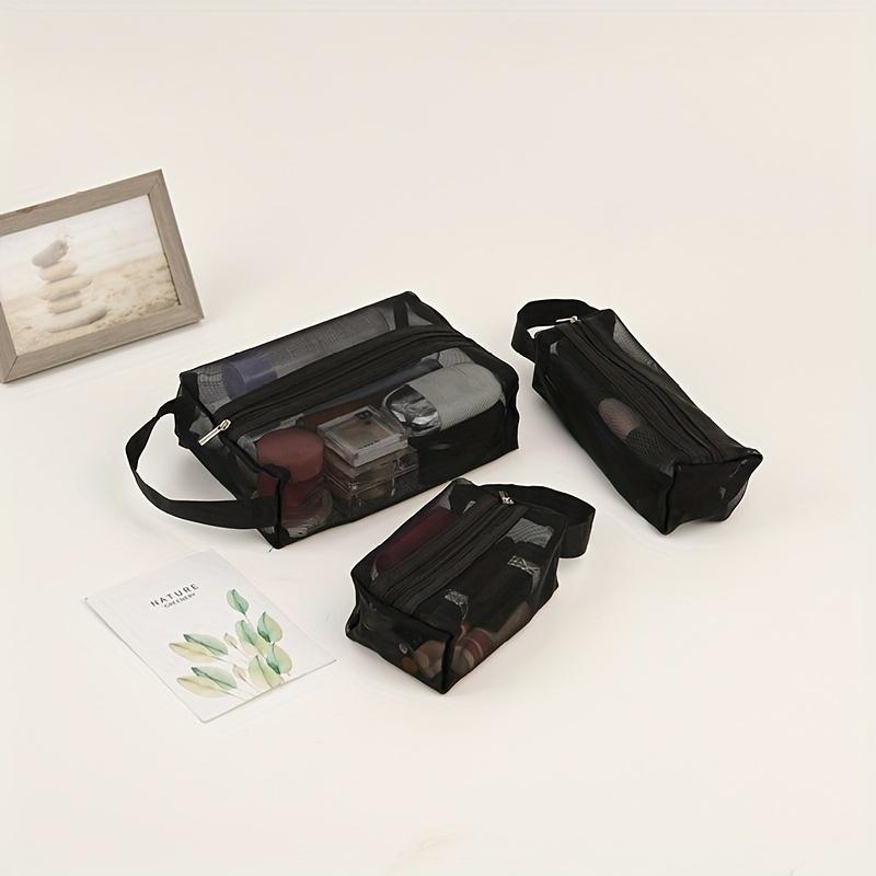 Three Piece Cosmetic Storage Bag, Portable Travel Bag, Easy To Clean, Sturdy, And Durable
