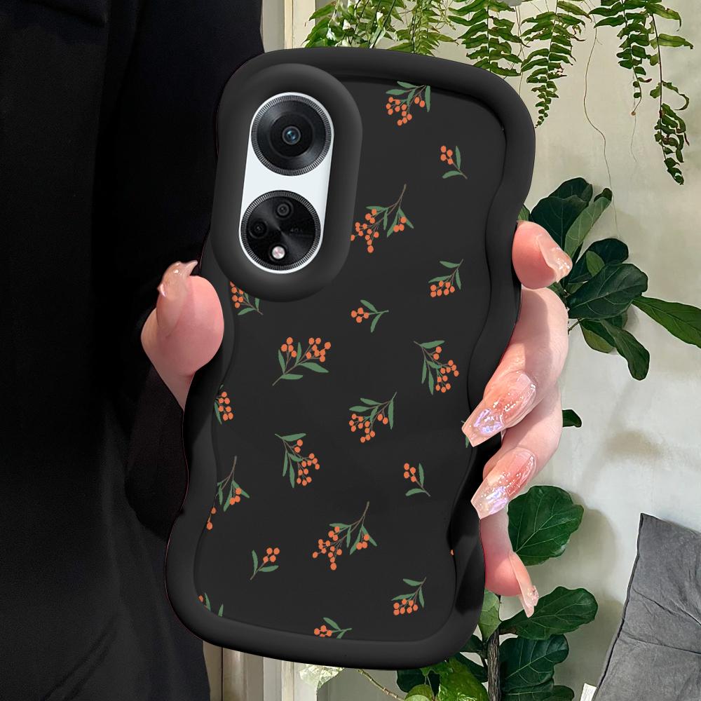 Model pictat Big Wave Edge Material din silicon moale Carcasă pentru telefon Macaron Carcasă de protecție antișoc din cauciuc pentru OPPO Reno Realme