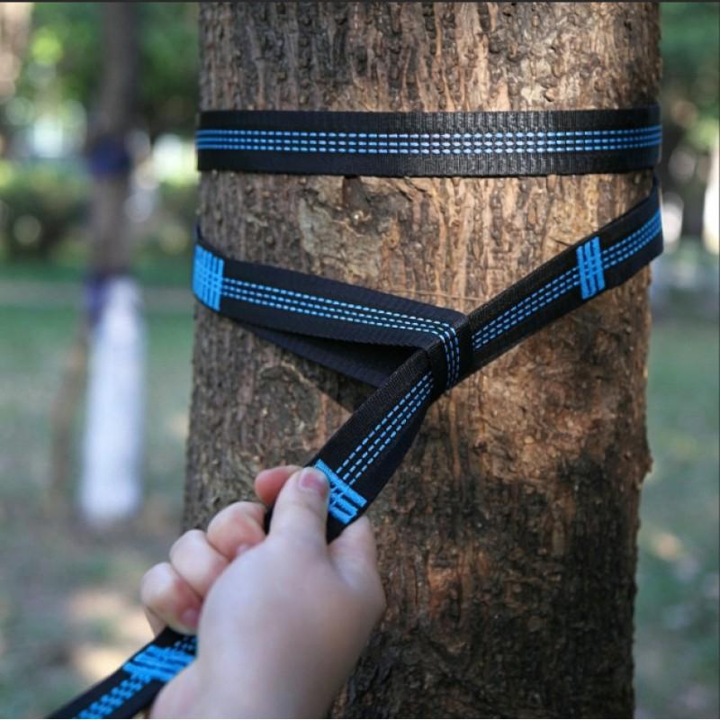 Heavy Duty Hammock Tree Straps With Double Loops Adjustable Webbing Camping Outdoor Relaxation