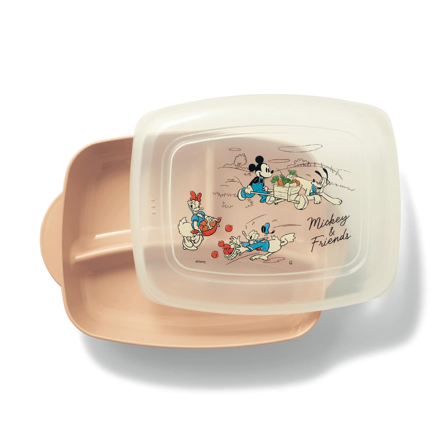 

Belle Maison Дисней Обед тарелка с глубокой разделенной тарелкой для приготовления Посудомоечная машина Сделано в Микки Маленькая крышка, Блюда, Безопасная, Япония, и Друзья,