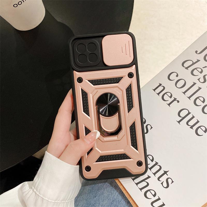 Pancerne etui odporne na wstrząsy do OPPO Reno 4 Lite Pokrowiec z magnetycznym uchwytem samochodowym do Oppo A93 4G F17 Pro Pokrowiec z osłoną na aparat