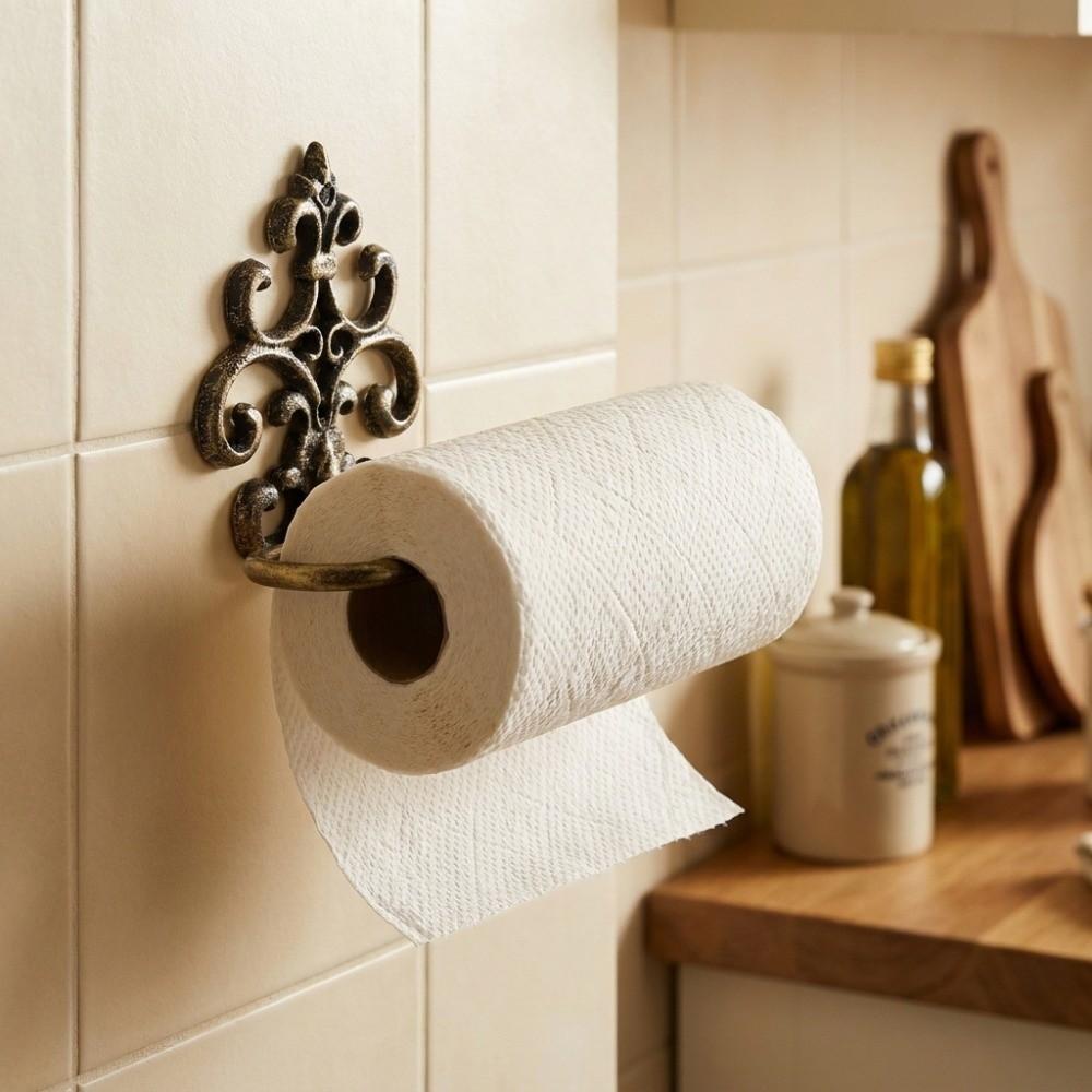 Wall-Mounted Paper Towel Holder European Style Tissue Roll Rack Paper Dispenser Bathroom
