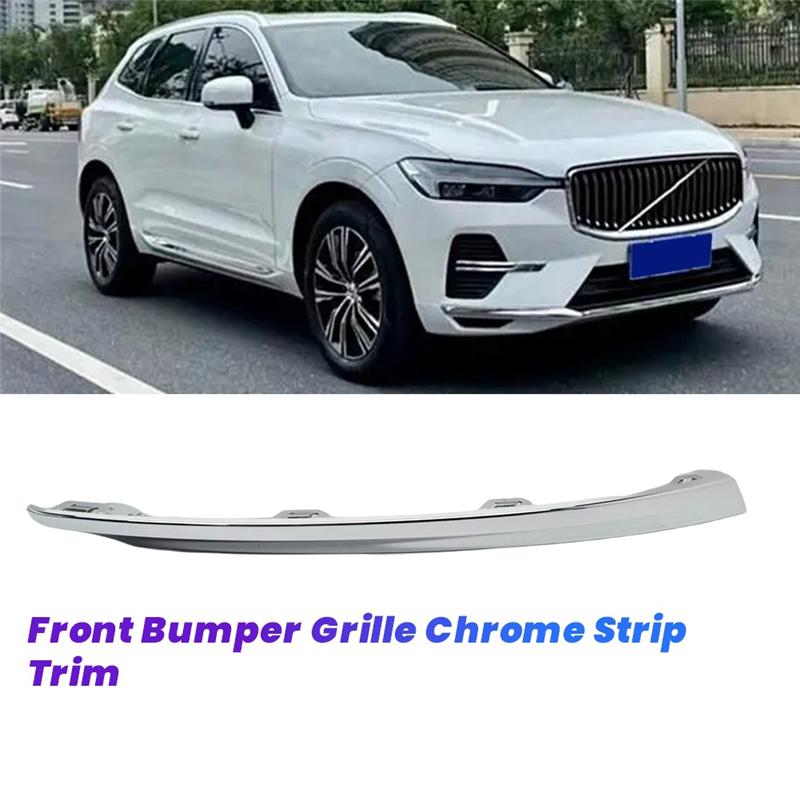 

Хромированная яркая накладка на передний бампер автомобиля для Volvo XC60 MK2 2025- Решетка радиатора Хромированная накладка