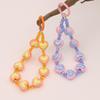 Versatile Beaded Keychain Pendant: Heart & Flower Lanyard Accessories