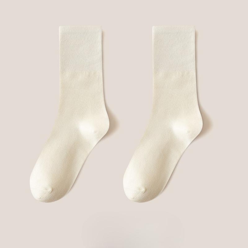 Ladies Spring and Autumn Month Loose Mouth Long Tube Pile Cotton Socks