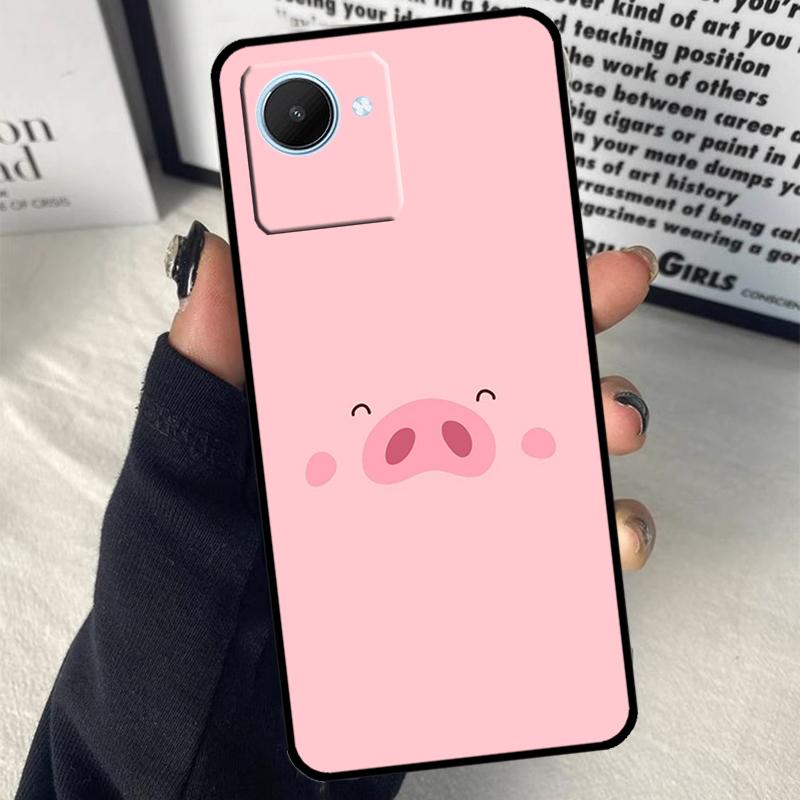 Adorable Cute Pigs Piglets For Realme GT7 Pro GT6 C67 C65 C63 C61 C55 C53 C51 C71 C75 10 11 12 13 14 15 Pro Plus Case