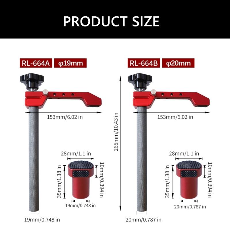 Aluminum Table Clamps Adjustable Benches Dog Clamps For Tables Featuring Adjustable And Firmly Fixed Jaw Pad Firm Grip