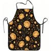 1pc Vintage Yellow Rose Floral Print Apron, Durable and Easy To Clean, Adjustable Waistband, Polyester Material, Suitable for Kitchen Cooking, Gardeni