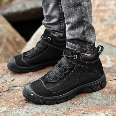 ModeHerren Winter Schneestiefel zum Schnüren Ultra Warm Herren Wanderschuhe Outdoor Leder High Top Herrenstiefel Outdoor Herren Sneaker