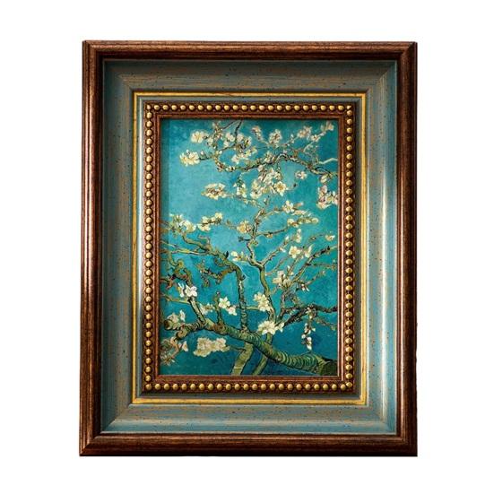 Yousheng Retro Photo Frame, Art Display Frame, Oriental Aesthetics Wall Decor, DIY Empty Frame for Calligraphy Ink Paintings Photography Small