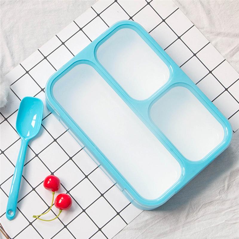 Practical-Lattice Energy Lunch Box Portable Fast Food Box Thin Lunch Box Frame Sealed Plastic Lunch Box Simple Lunch Box