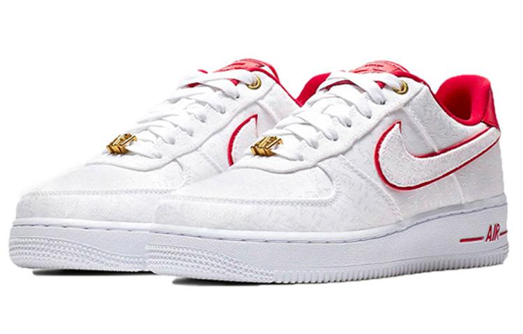 Nike Air Force 1 Low Lux White Red Women's 898889-101