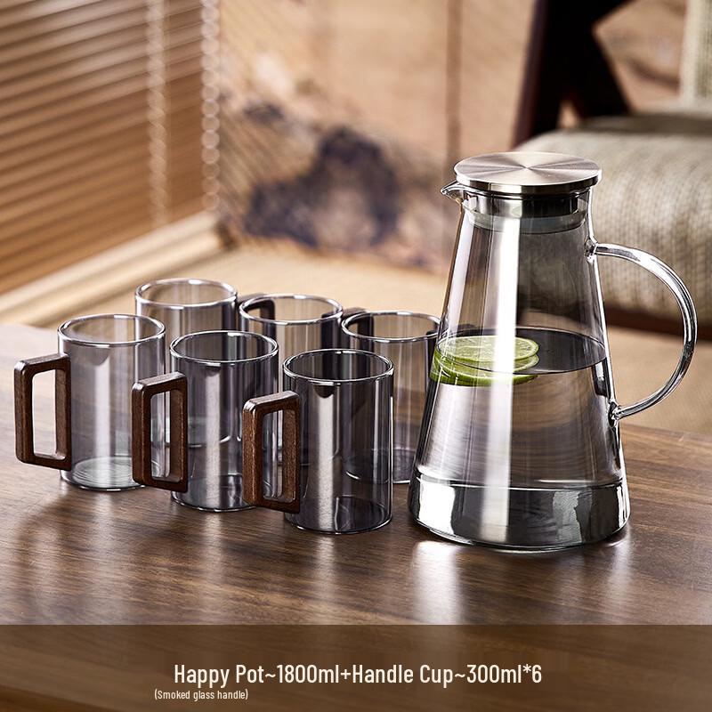 Borosilicate Glass Teapot and Cup Set