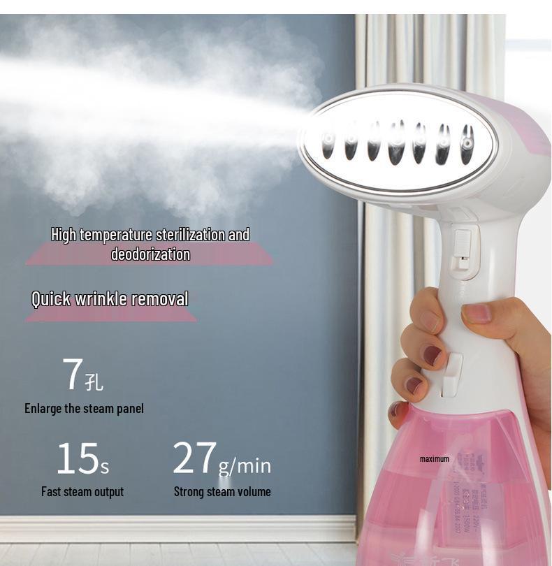 Portable Handheld Garment Steamer - Compact Electric Iron for Home & Dorm Use