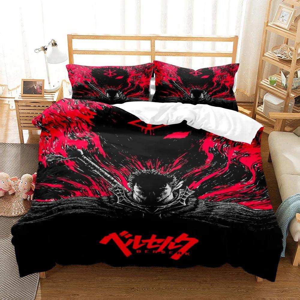 Berserk Anime Duvet Cover Set King Queen Double Full Twin Single Size Bed Linen Without Sheet