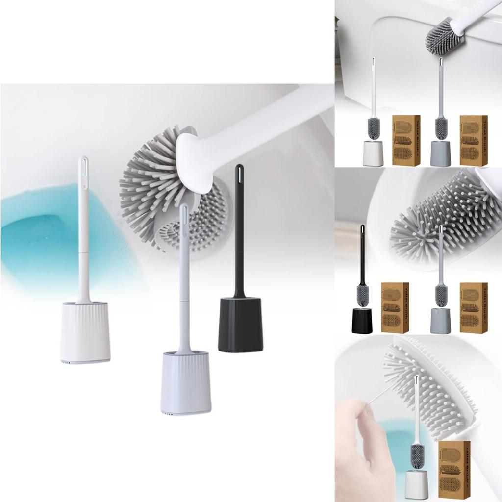 New Design Leakproof Long Handle Toilet Brush Set For Home Use In Elegant Colors