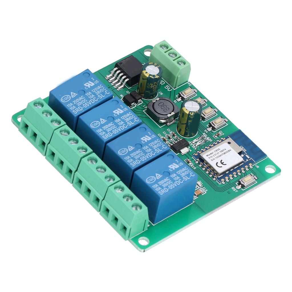 WiFi Remote Relay Module 4 Channel Mobile APP Control Self Locking Inching Timing Board