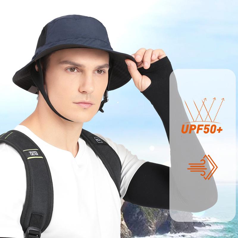 Trendy Breathable Fisherman Hat Men and Women Wide-eaves Outdoor Sunshade Beach Hiking Adventure Fishing Surfing Bucket Hat