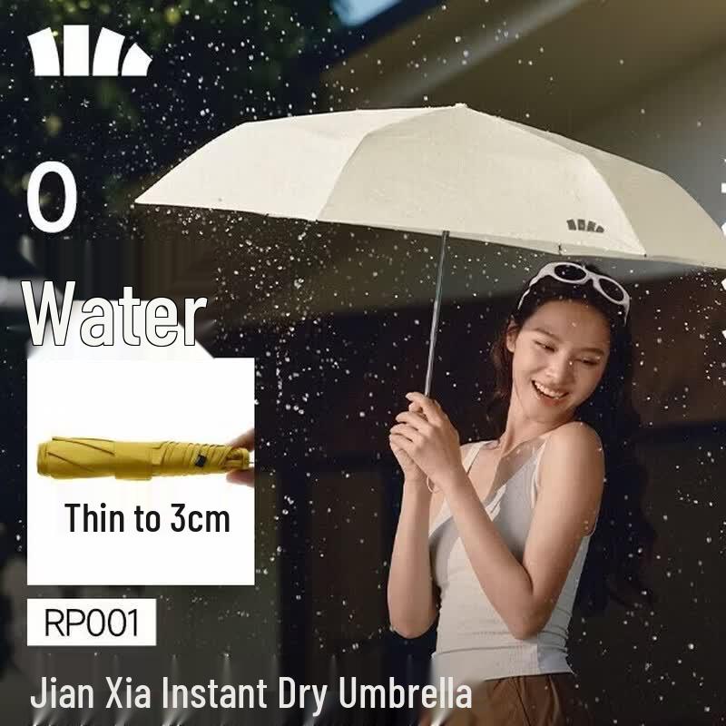 Beneunder Ultra-Thin Portable Quick-Dry Folding Umbrella