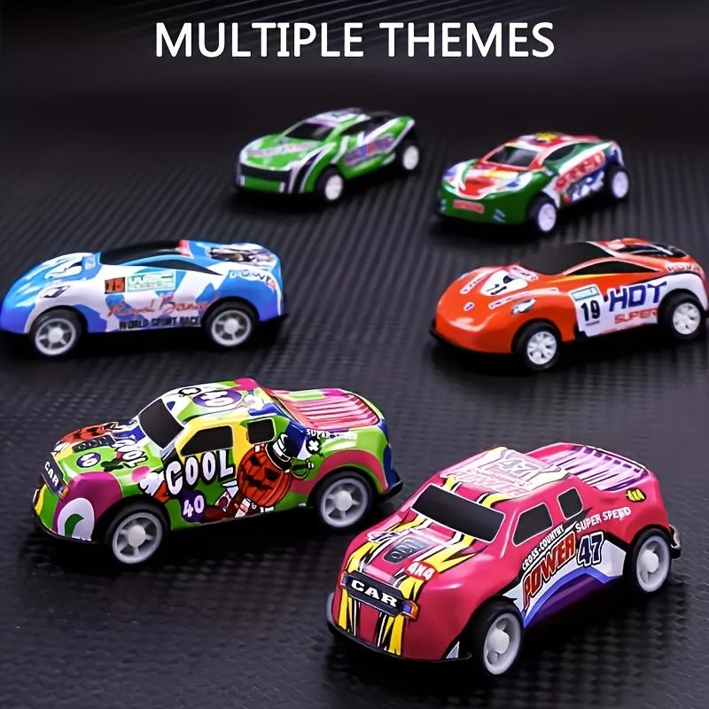 Mini Pull Back Toy Cars Graffiti Style Racing Car Set 10PCS разноцветный