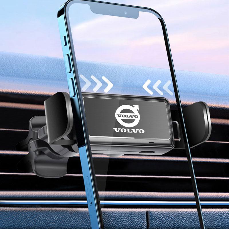 Car Electric Phone Holder Auto Clamping Air Vent Mount Stand GPS Support for Volvo RDESIGN S60 S90 XC40 XC60 XC90 AWD Accessorie