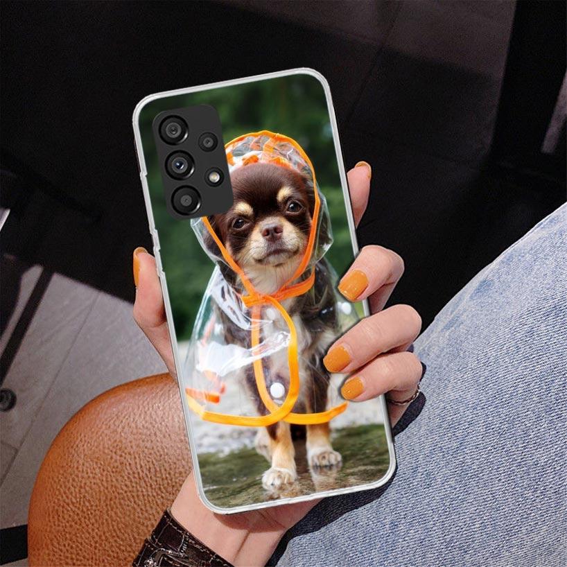 Chihuahua Puppy Teacup Dogs Phnoe Case for Samsung Galaxy A17 A37 A57 A16 A26 A36 A56 A15 A14 A13 A55 A54 A53 A35 A34 A33 A25 A2
