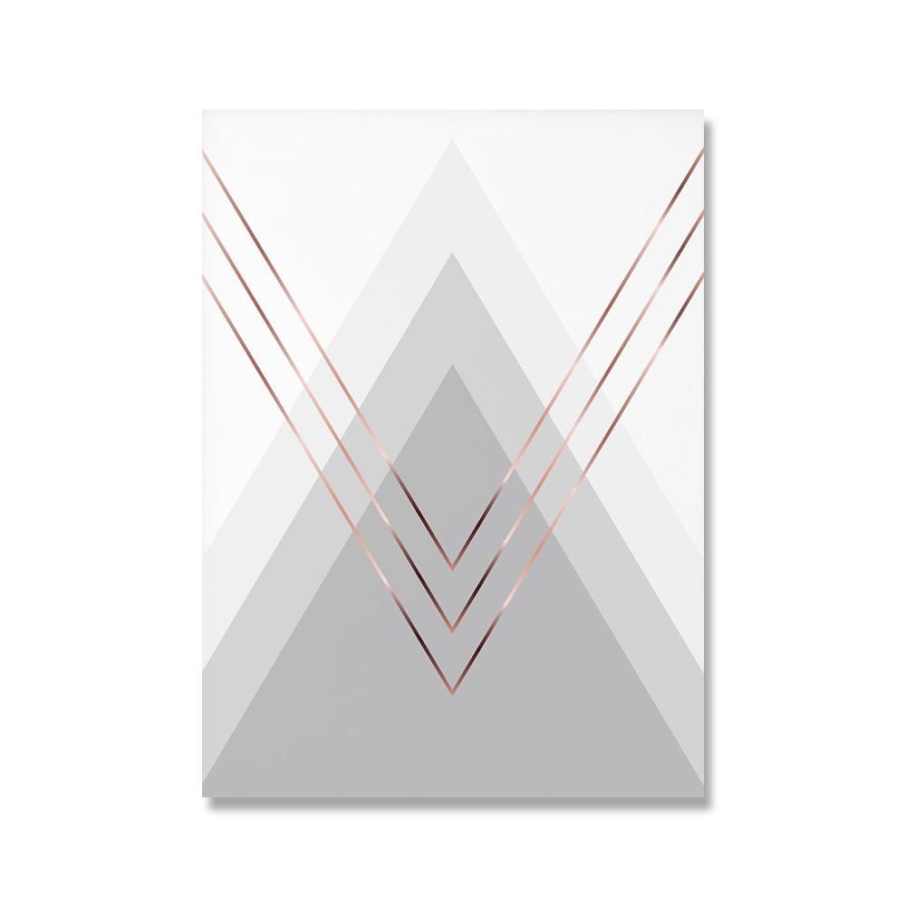 

Скандинавский румянец розовый серый художественный холст картина геометрический настенный художественный постер скандинавский принт современная картина для гостиной домашний деко 21x30cm No Framed