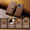 For iPhone 15 14Pro Max 13 12 11 Pro Max Plus XS X XR Deluxe Removable Magnetic Wallet Flip Cover Cell Phone Leather Case