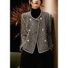 Double-breasted Temperament Western Style Autumn Clothes New Small Fragrance Coat Woman