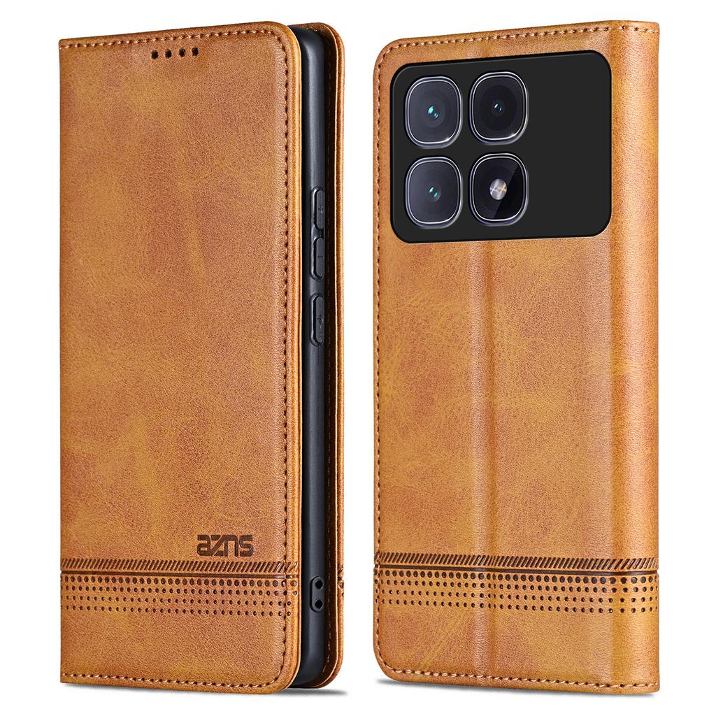 AZNS For Xiaomi Redmi K70 Ultra Case Cowhide Texture PU Leather Wallet Phone Cover