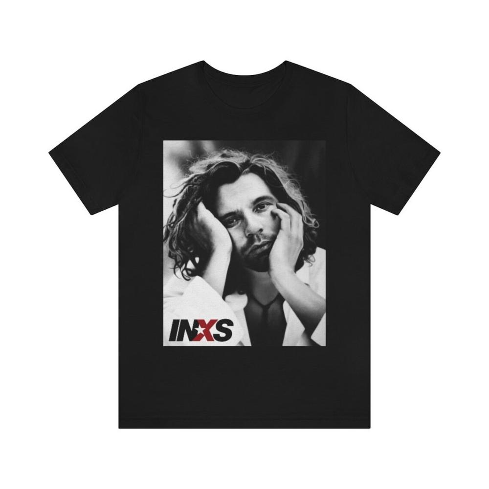 Retro INXS Michael Hutchence T-Shirt Classic Black Unisex S-234XL H731 M