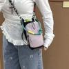 Sportowa torba na ramię z nylonu Nylonowy sznurek Portmonetka Torba crossbody ze ściągaczem Koreański styl Jednolity kolor Saszetka na telefon komórkowy Outdoor