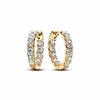 New 925 Silver Sparkle Double Hoop Heart Earrings For Women Fashion Silver Earring Jewelry Gift