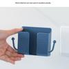 Wall Mount Phone Holder Phone Stand For Bed, Wall Mounted Shower Phone Holder Remote Control Holder With Hooks
